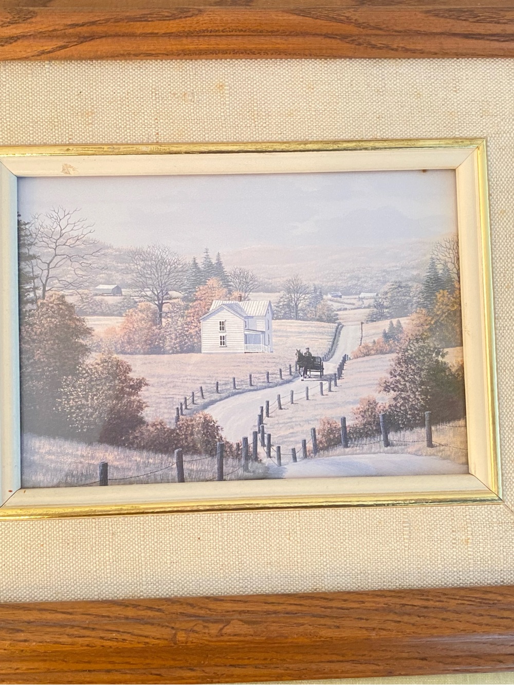 Vintage Set Of 2 Original Artwork By William J. Sanders Rural Quebec Farmlands - Picture 13 of 15